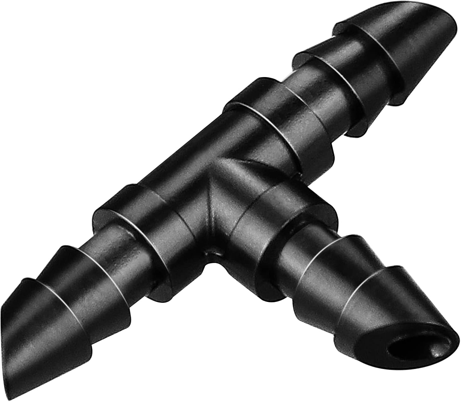 60pcs drip irrigation tee connectors, barbed tee connectors for 1/4 inch pipe, compatible with drip or sprinkler irrigation system