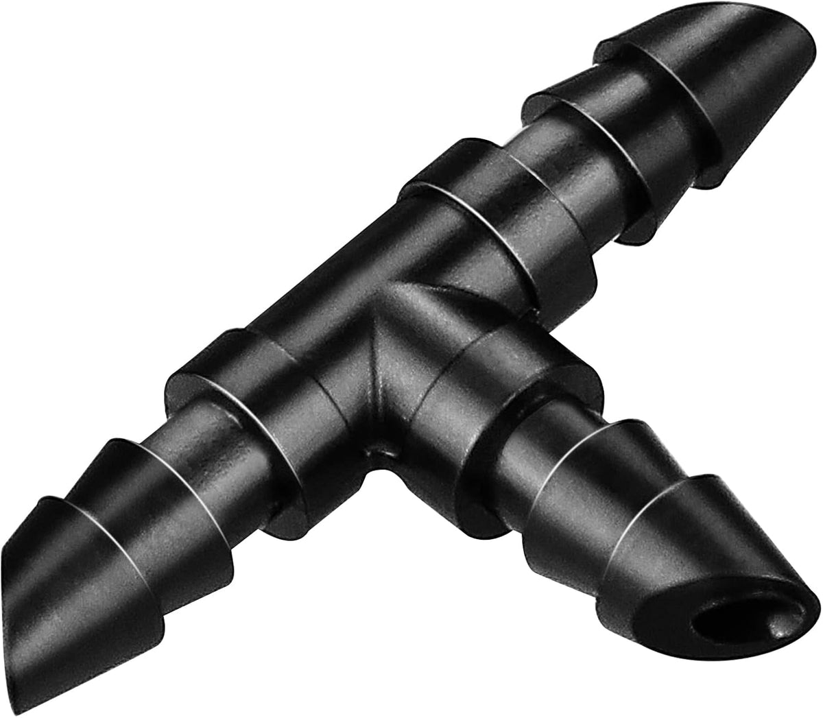 60pcs drip irrigation tee connectors, barbed tee connectors for 1/4 inch pipe, compatible with drip or sprinkler irrigation system