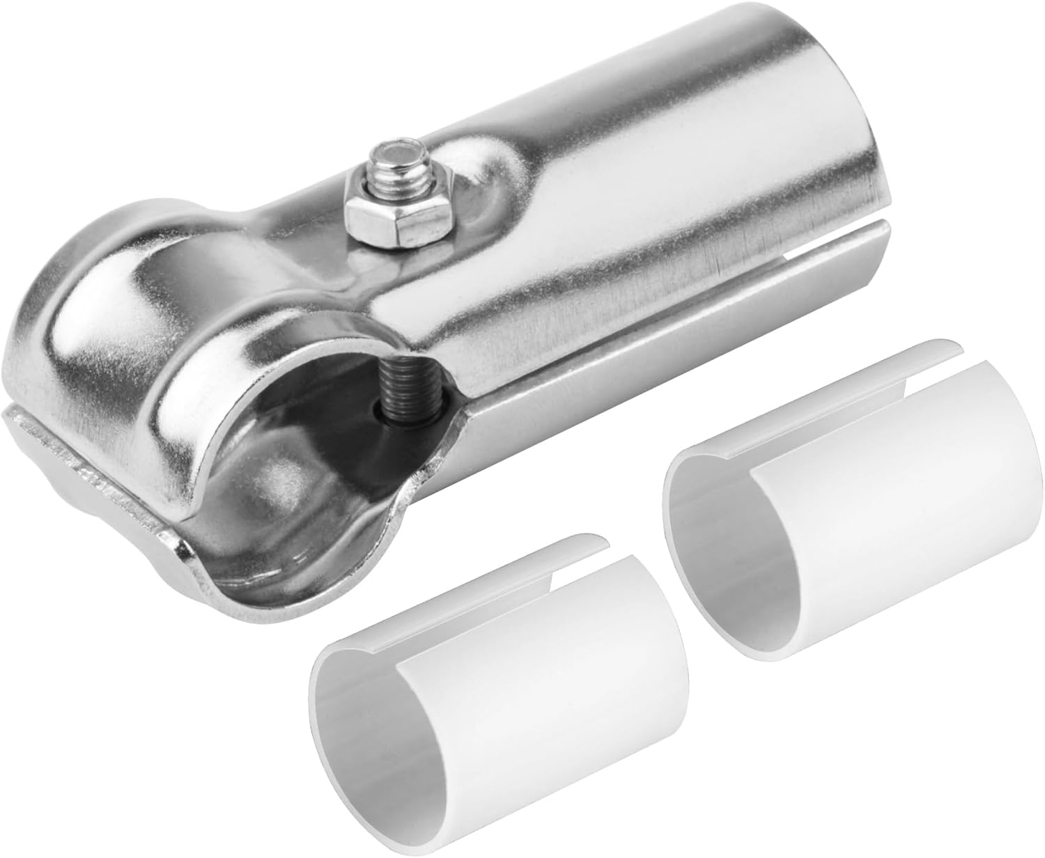 Set of 10 Tee Fittings Tee Clamps for 25.4 mm OD stainless steel pipe and 3/4 in.