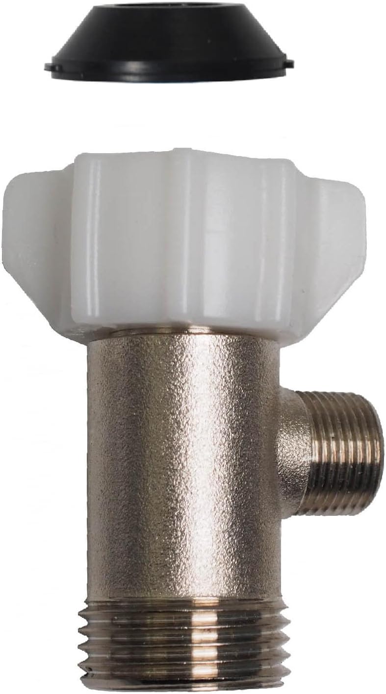 Bidet Tee - T-valve fitting or three-way connector, brass (7/8" x 7/8" x 3/8")