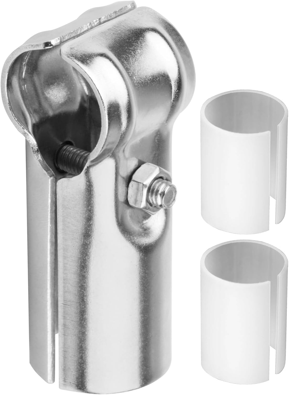 Set of 10 Tee Fittings Tee Clamps for 25.4 mm OD stainless steel pipe and 3/4 in.